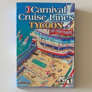 Carnival Cruise Lines Tycoon 2005: Island Hopping (PC Game, 2004) CIB Small Box